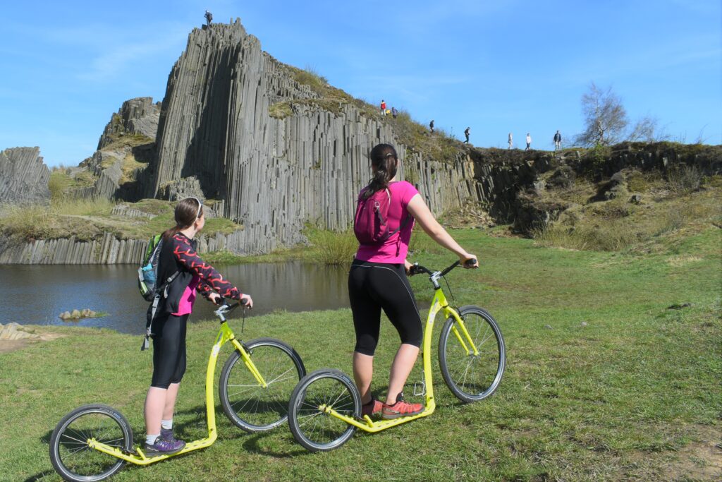 Koloběžky Panská skála